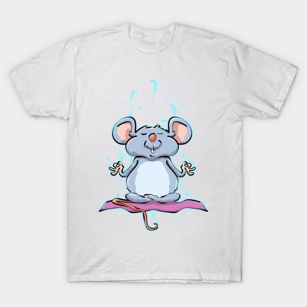 Yoga Spiritual Mouse Pet Owners T-Shirt by PhantomDesign